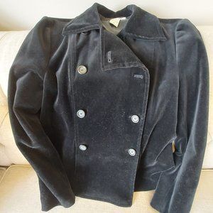 Black Velvet Peacoat